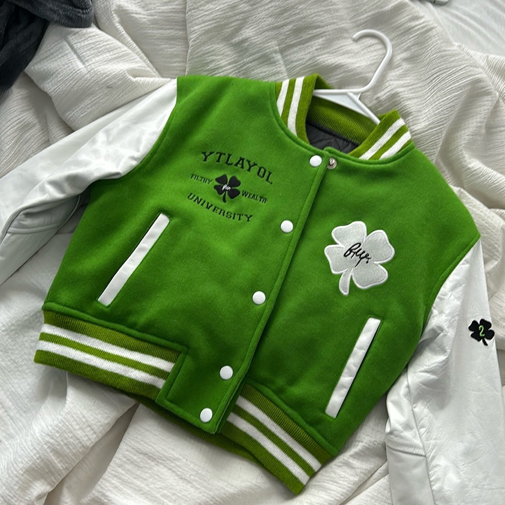 Filthy Wealth Clothing (2020) women’s varsity jacket (worn once)